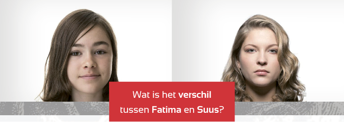 Afbeelding van twee meide, 'wat is het verschil tussen Fatima en Suus?'